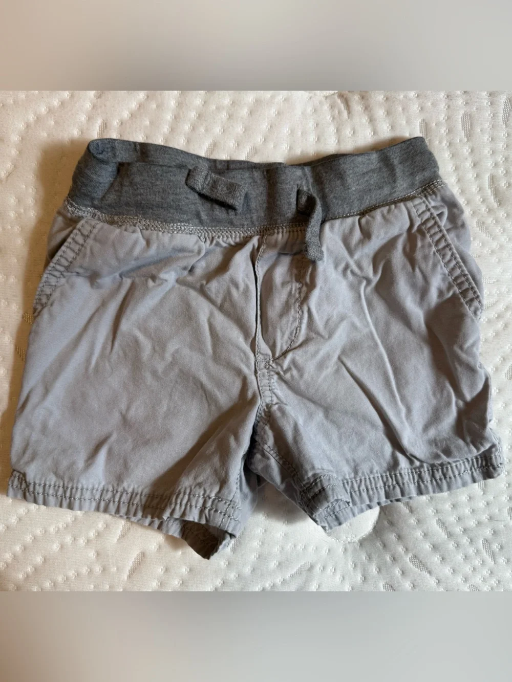 OshKosh B'gosh Light Gray Elastic Waist Shorts
